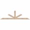 Ekena Millwork Saratoga Smooth Timber Gable Bracket, Douglas Fir, 72"W x 21"H x 1 1/2"D x 3 1/2"F, 7/12 Pitch GBW072X21X0204SAR00SDF - alternate 1
